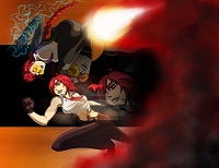 Crimson Viper Vanessa CVS Fanart red vs red by busasami