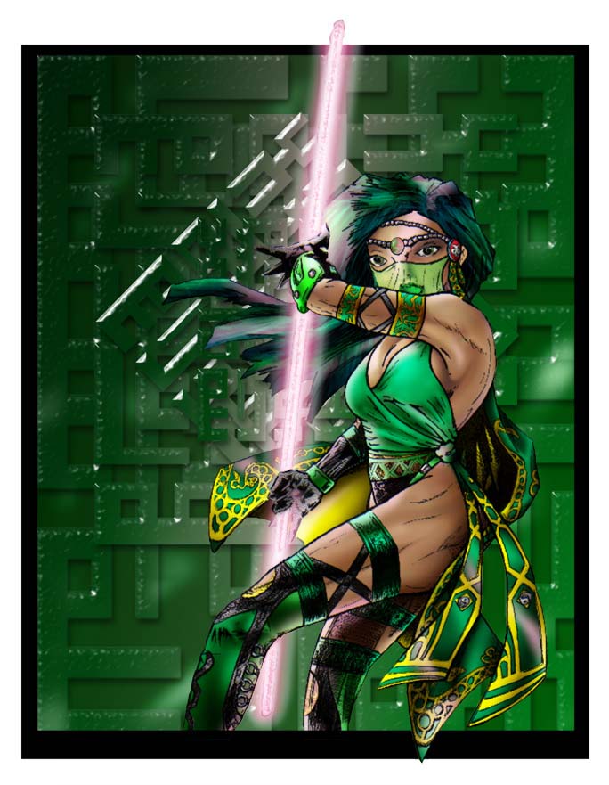 Jade (MK) Fan Art by M4studios.