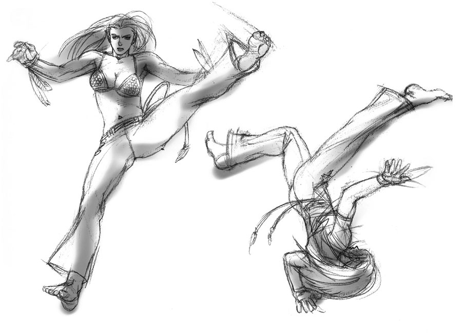 Christie Monteiro Official Concept Sketch 6 Small from Tekken 4