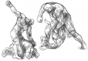 Tekken 4 Craig Marduk Concept Sketch 3