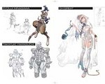 Tekken 6 Bloodline Rebellion Lili Roger Yoshimitsu Costume Sketch Small