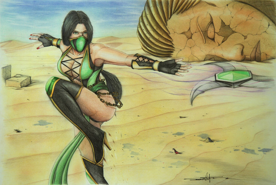 Jade (MK) Fan Art by Schwarze1.