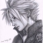 Cloud Strife Final Fantasy VII Fan Art by B-AGT