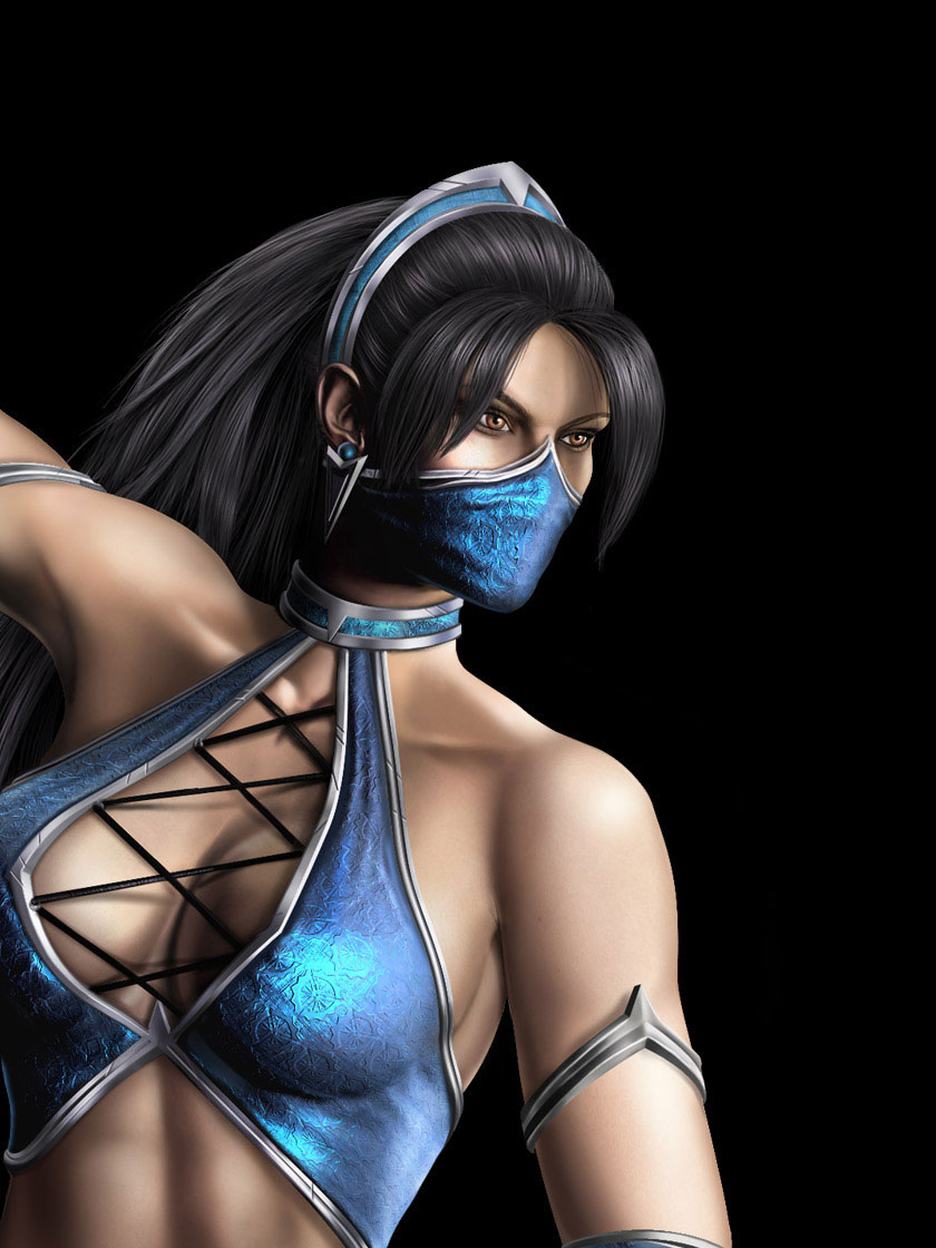 Kitana from Mortal Kombat in the GA-HQ Video Game Character DB.