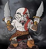 Kratos God of War Fan Art Angry Spartan Warrior by Super_Munkyboy