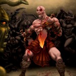 Kratos god of war fan art by phrenan