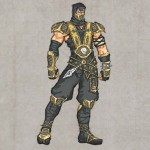 Mortal Kombat Deception MKD Scorpion Character Concept Art