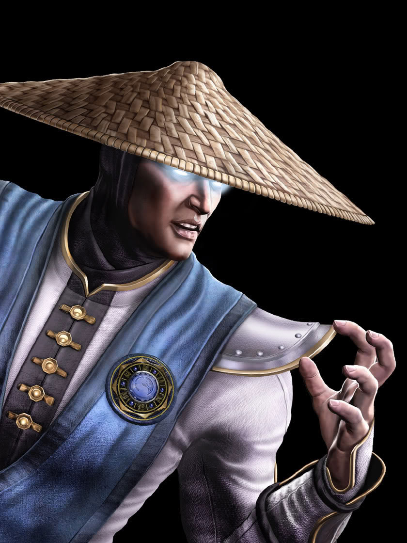 Raiden character portrait Mortal Kombat 2011 MK 9