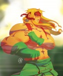 alex street fighter III game character fan art by_tovio911