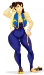 cool down chun li alpha sf street fighter character game fan art by_samuraiblack