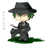 hazama blazblue fan art chibi by nightmirage94