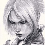 nina williams fan art tekken by b_agt