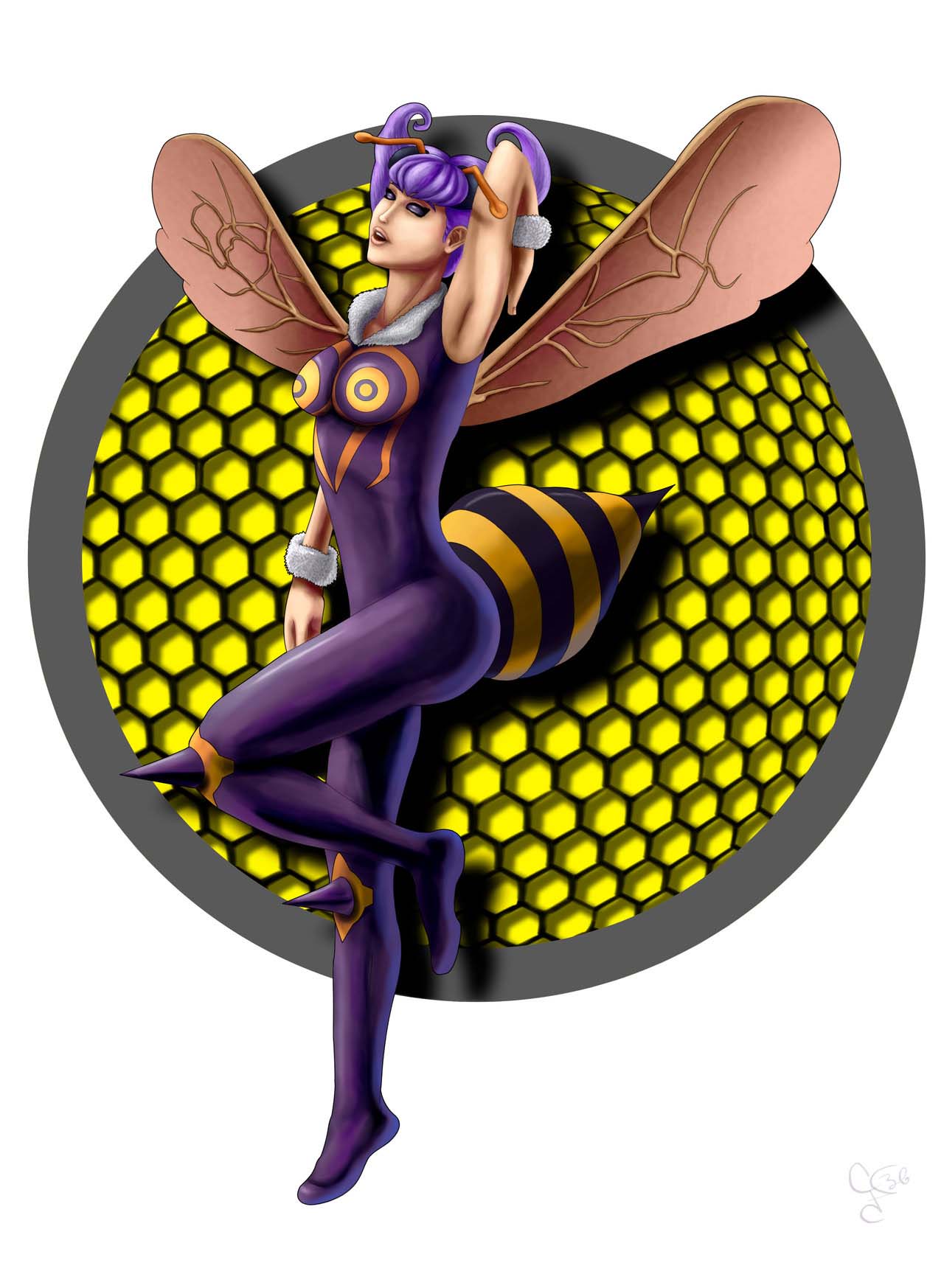 Q-Bee from Darkstalkers – Game Art