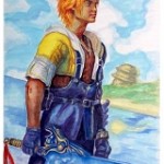 tidus final fantasy x fan art by b_agt
