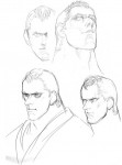 Abel Street Fighter IV Concept Art 8 Line Art