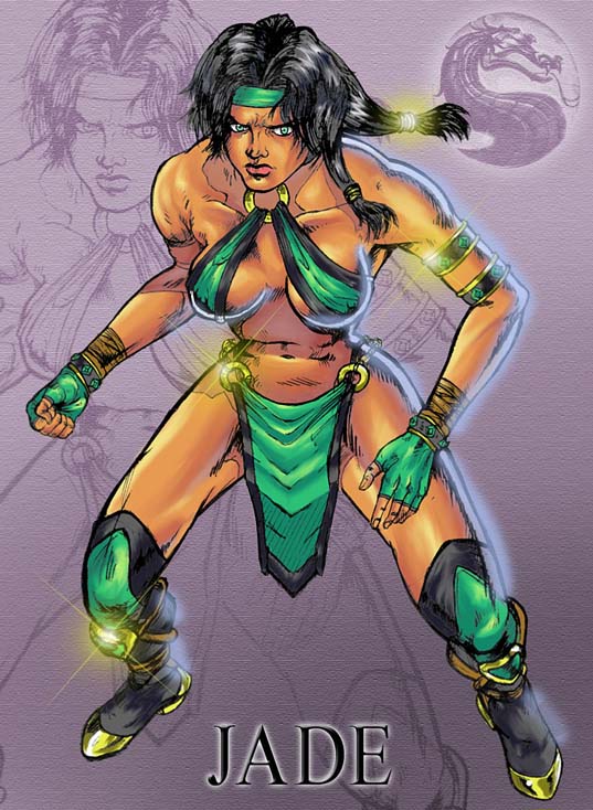 Jade_Mortal_Kombat game character fan art by_predatorhunter79.