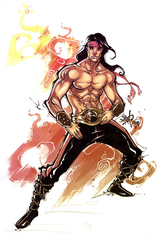 Liu Kang (MK) Fan Art by ScorpionBlaze.