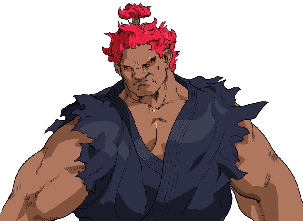 Street Fighter Alpha 3 Game Character Official Artwork Render Akuma 2
