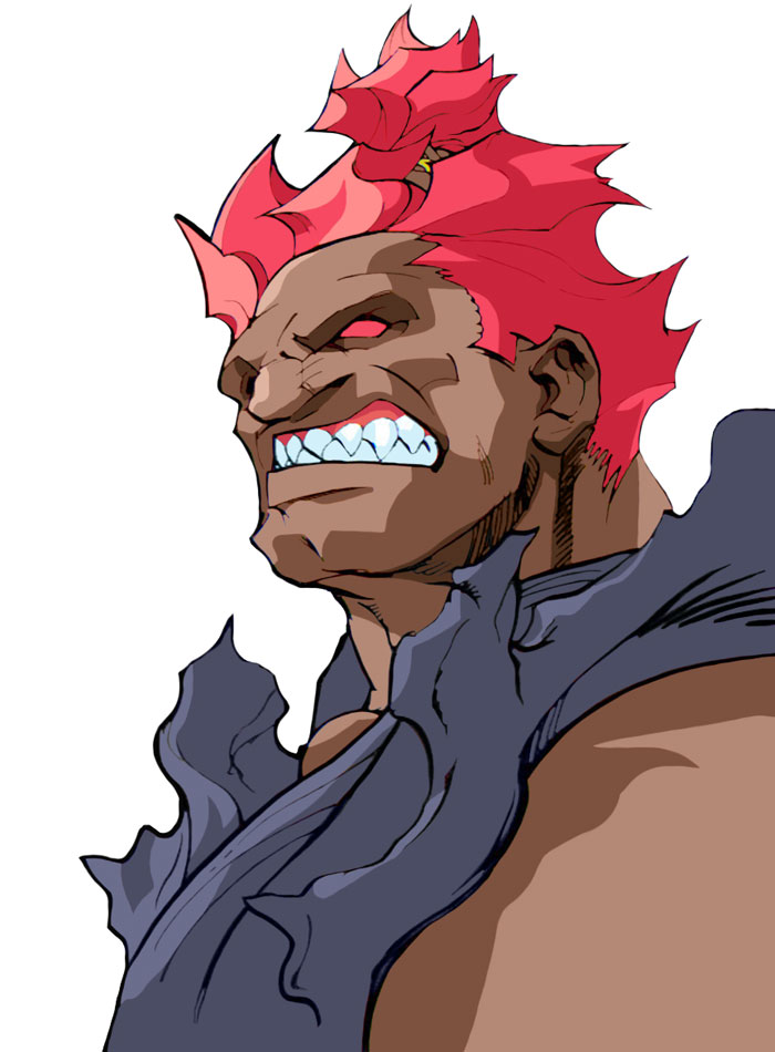 Street Fighter Alpha 3 Game Character Official Artwork Render Akuma
