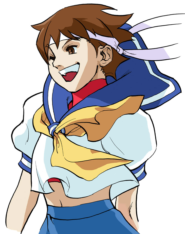 Sakura Official Portrait Art From Street Fighter Alpha 3