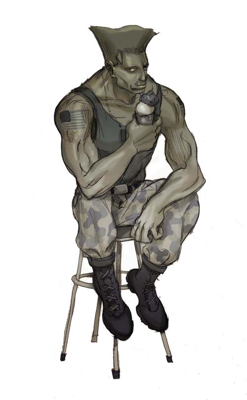 ArtStation - Guile from Street fighter