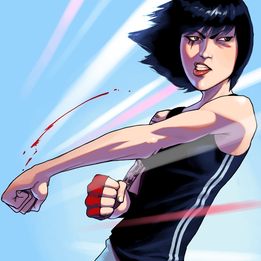 Faith (Mirrors Edge) Fan Art by 2dForever.