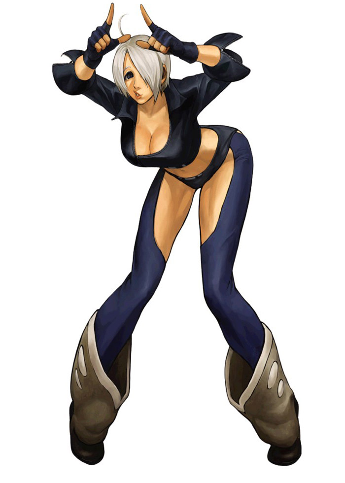 King Of Fighters 2001 Game Character Official Artwork Render Angel