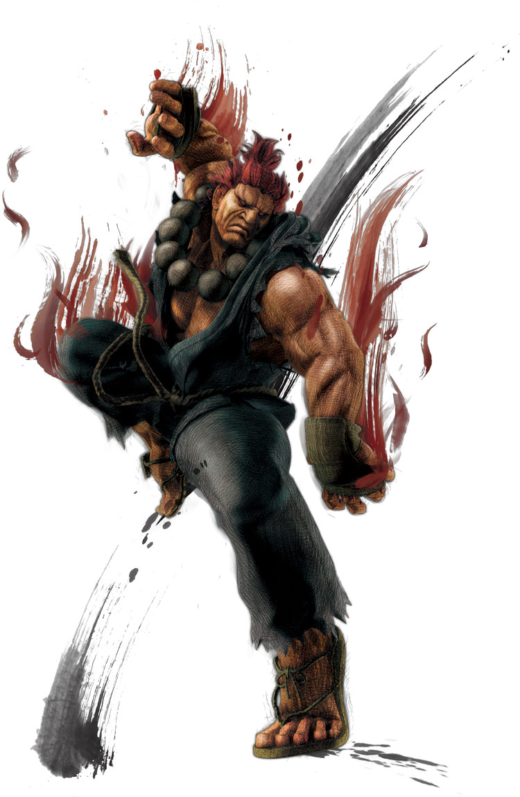 Super Street Fighter IV Arcade Edition Game Character Official Artwork Render Akuma