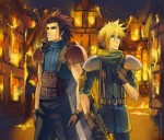 burning_nibelheim zack fair cloud strife final fantasy 7 VII ffvii game fan art by_anhellica