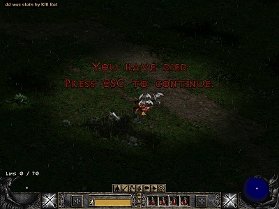 Game Over Screen Diablo II