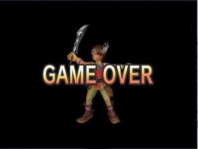 Game Over Screen Mystic Heroes PS2