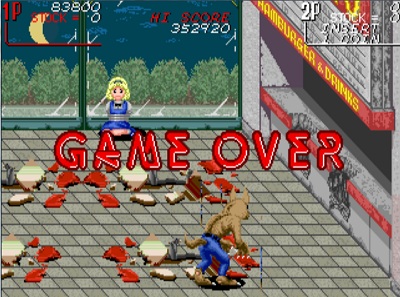 Game Over Screen Ninja Kids, The (Arcade)