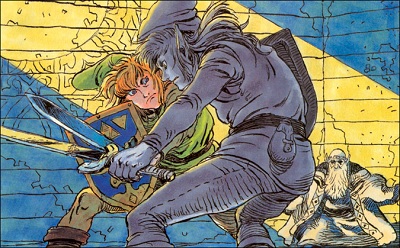 Dark Link Zelda 2 Official Art