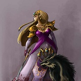 Princess Zelda and Wolf Link ZeldaTP Art
