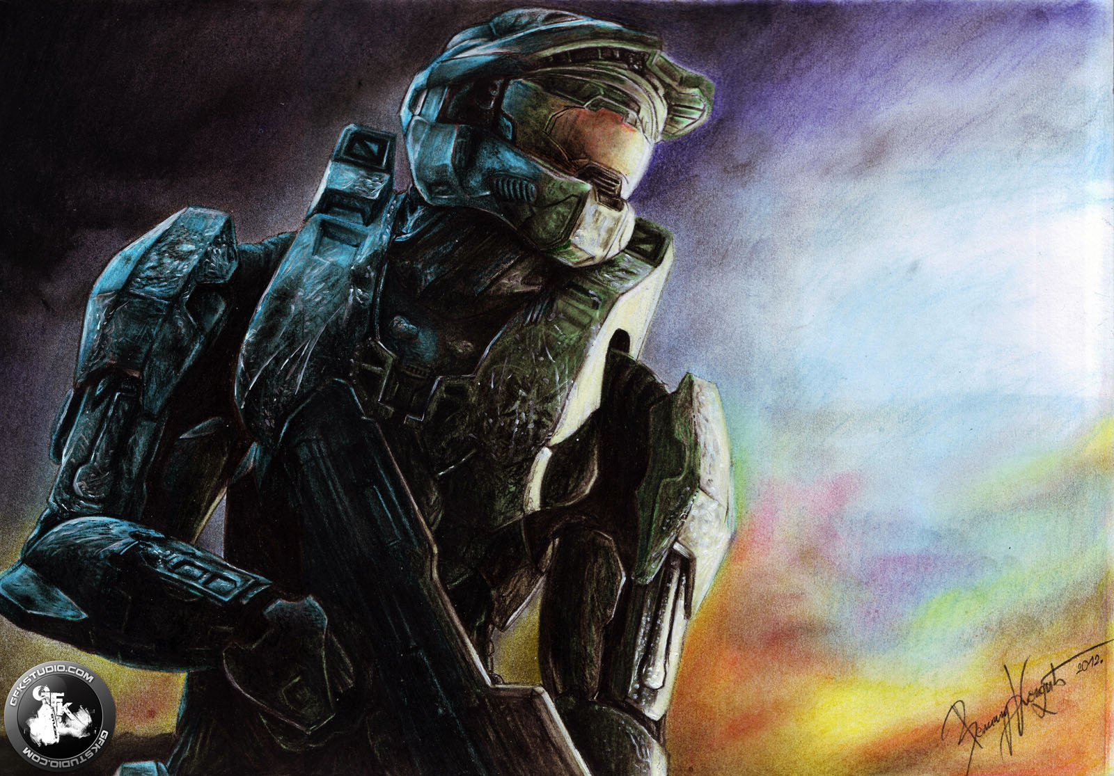 The Master Chief finally arrived on Game Art HQ! 