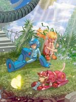 Mega Man Tribute Art by Oscar Celestini