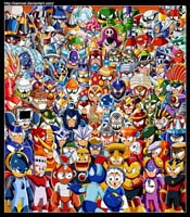 Mega Man all Robot Masters Art by xamoel