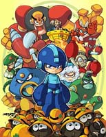 Megaman Characters Art Udon by Jon Sommariva
