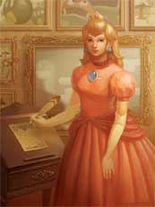 Princess Peach Painting Redone