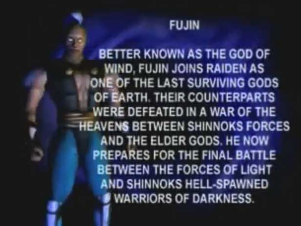 Fujin Mortal Kombat 4 Bio