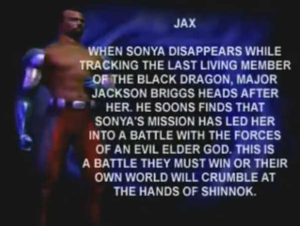 Jax Mortal Kombat 4 Bio