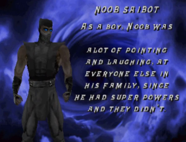 Noob Saibot MK4 Bio Unused