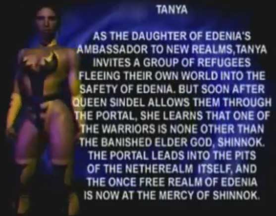 Tanya Mortal Kombat 4 Bio