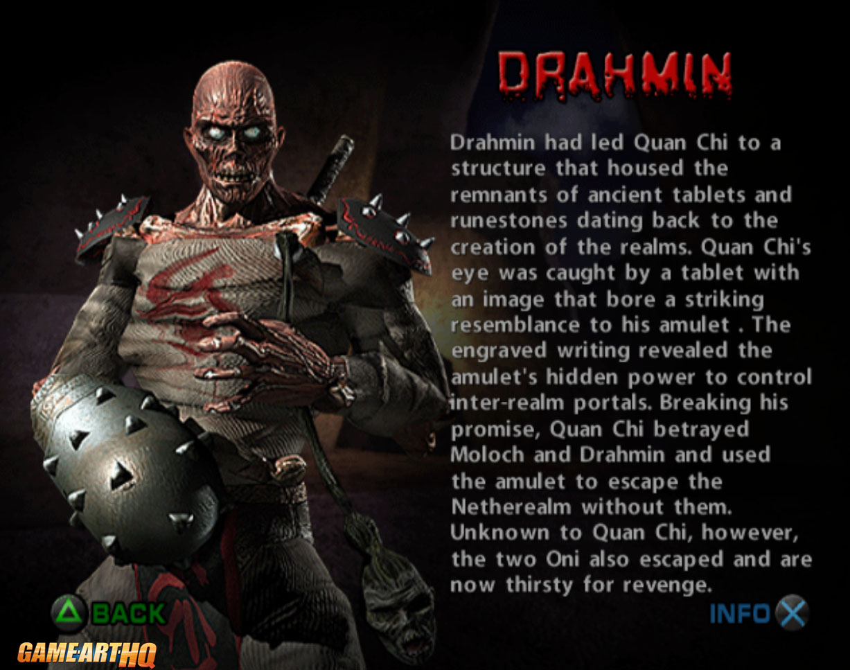 Drahmin from Mortal Kombat in the GA-HQ Video Game Character DB.