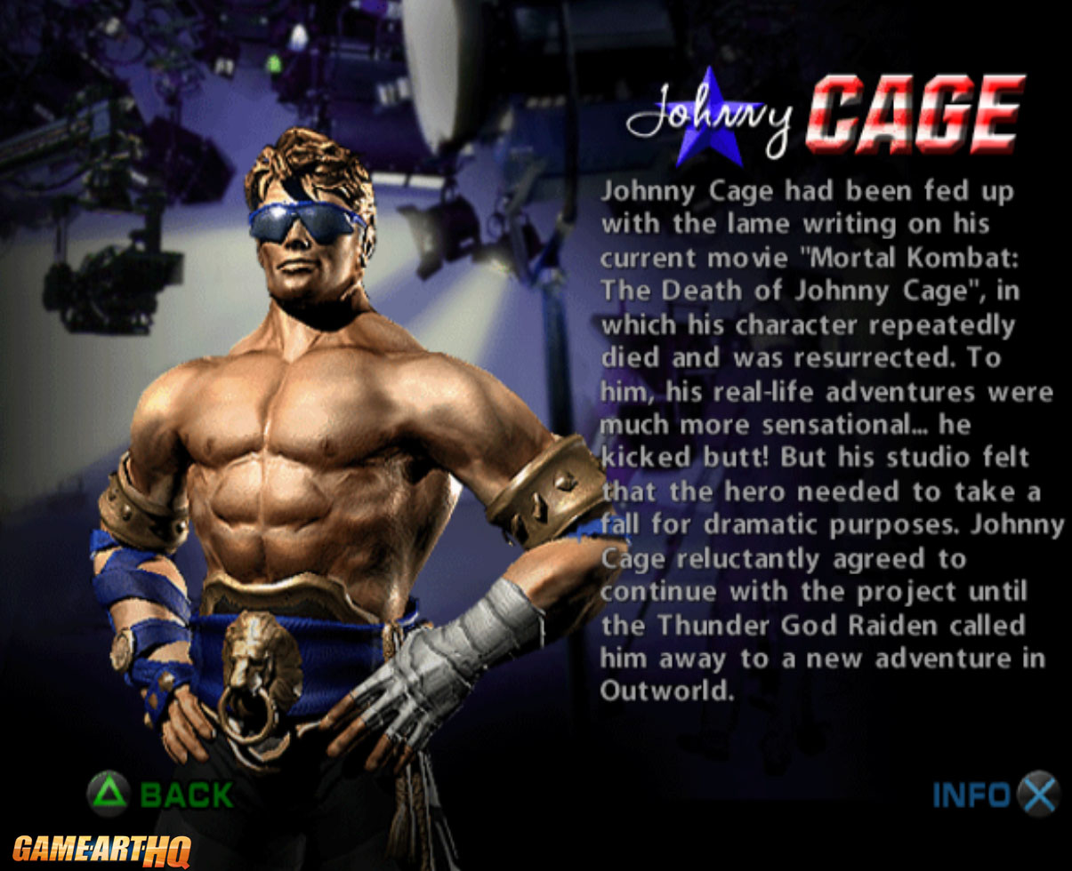 Johnny Cage | Mortal Kombat: Deadly Alliance Art 