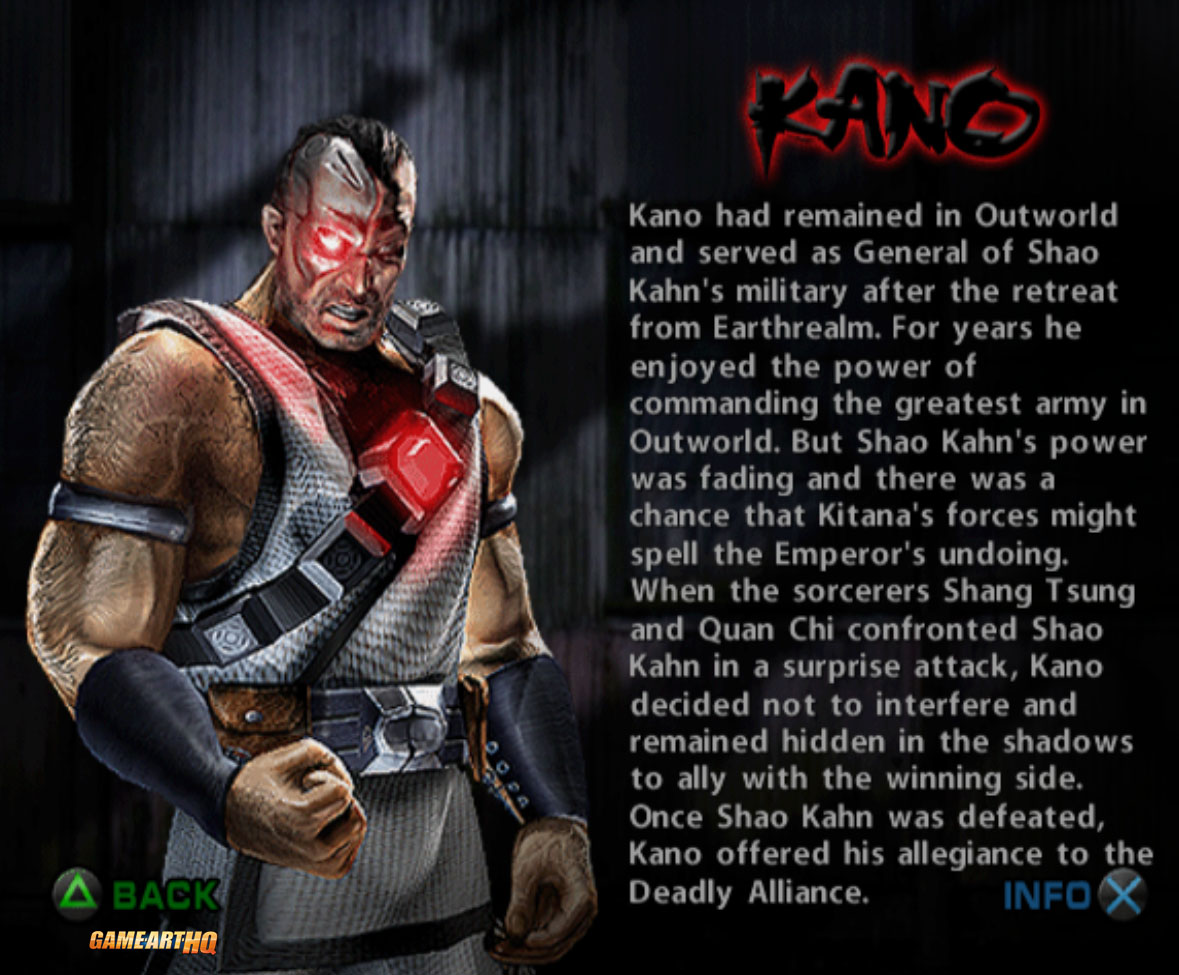 MK Art Tribute: Kano from MKDA in his alternate costume
