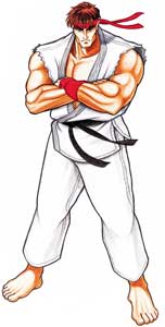 Ryu Street Fighter II Original Artwork from 1990