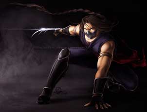 Vega from Street Fighter as a Ninja