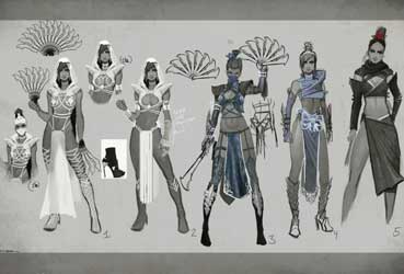 Kitana Alternate Designs Mortal Kombat X MKX Concept Art