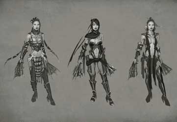 Kitana MKX Mortal Kombat X Alt Variations Concept Art